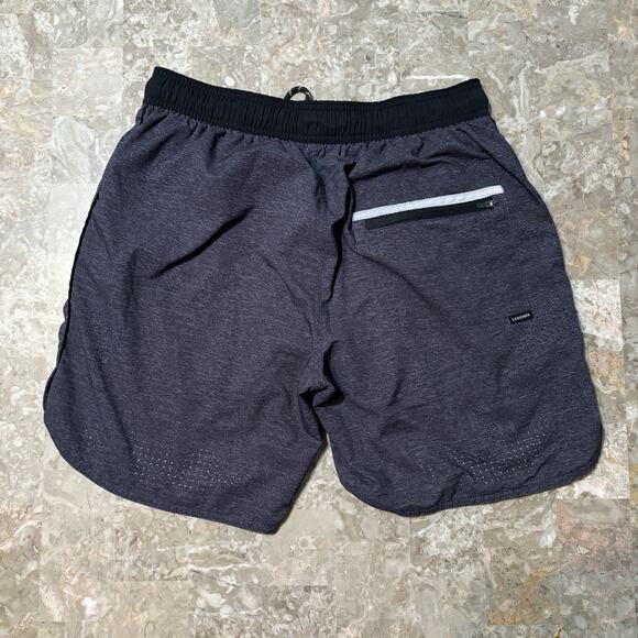 Legends Shorts Mens Medium Black Luka 7” Lined Gym Running Stretch - Picture 7 of 8